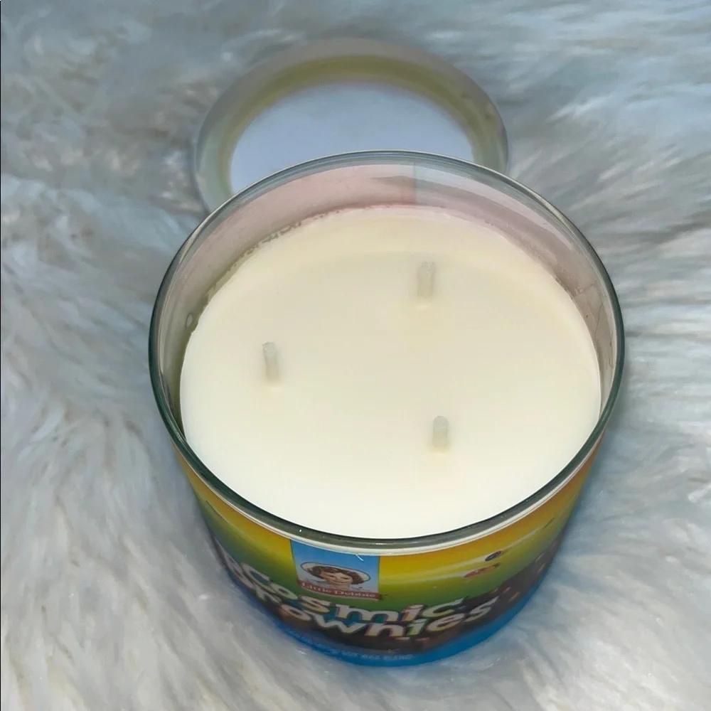 🆕 Cosmic Brownies 3 Wick Candle Little Debbie Chocolate Fudge Scent 45+Hours
